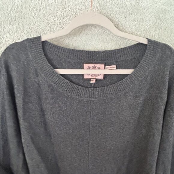 Juicy Couture Dolman Sleeve Sweater Tunic Wool Cashmere Blend Pockets Medium Lg - Picture 7 of 14